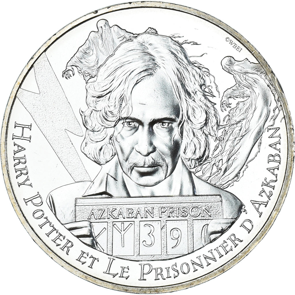 France, 10 Euro, Harry Potter, 2021, MS(65-70), Silver