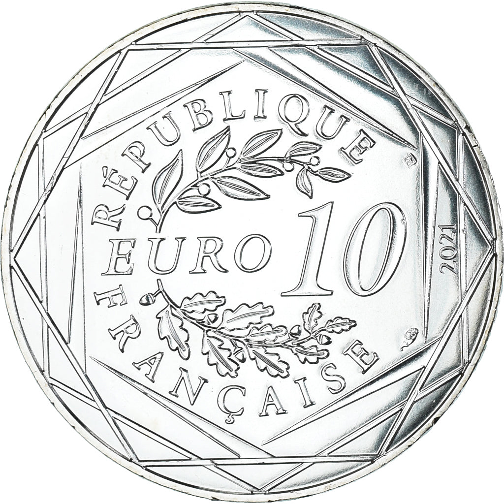 France, 10 Euro, Harry Potter, 2021, MS(65-70), Silver