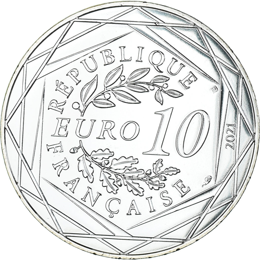 Francia, 10 Euro, 2021, Harry Potter et la coupe de feu, FDC, Argento