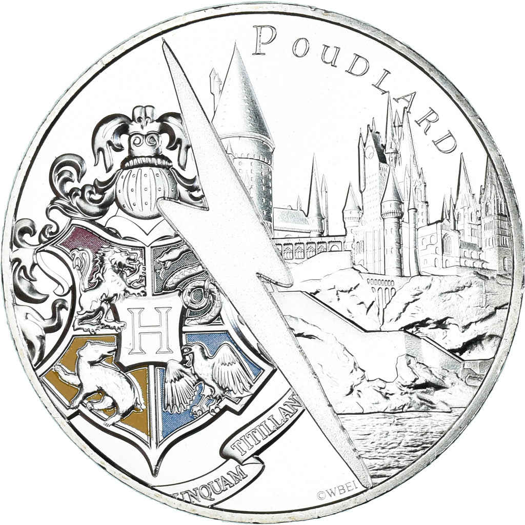 Francja, 10 Euro, Harry Potter - Château de Poudlard (1/4), 2021, MS(65-70)