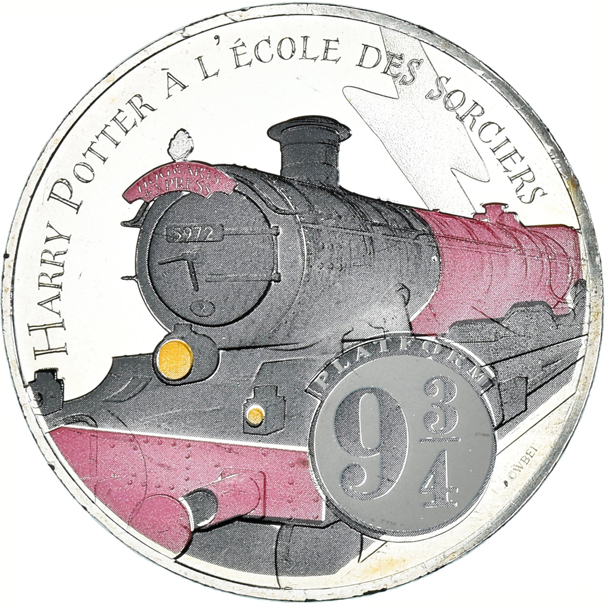 Francia, 10 Euro, 2021, Harry Potter A L'ECOLE DES SORCIERS 2/18.BU Colorized.