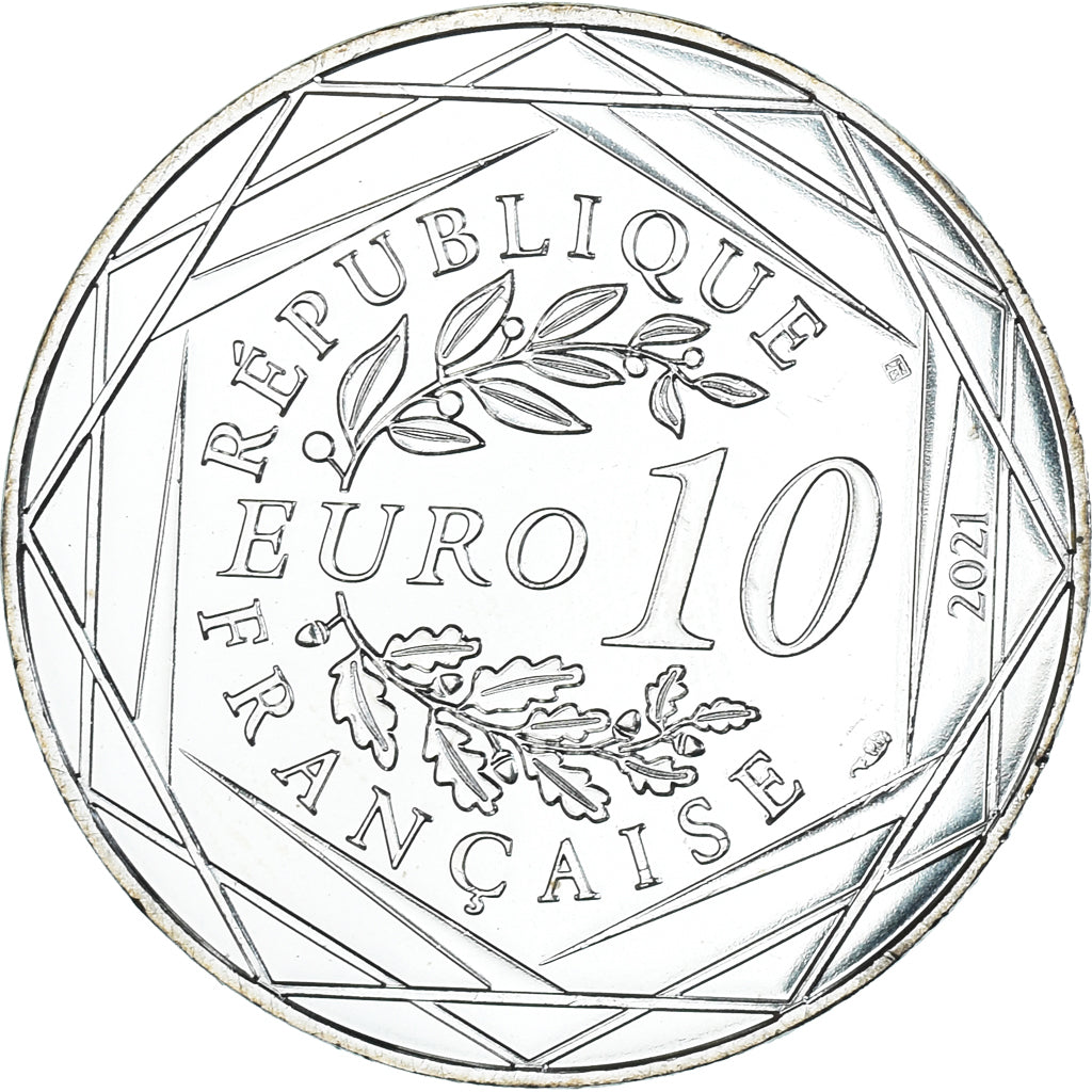Francia, 10 Euro, 2021, Harry Potter A L'ECOLE DES SORCIERS 2/18.BU Colorized.