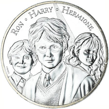 Francia, 10 Euro, 2021, Harry Potter .HARRY. RON.HERMIONE. 9/18.bu, FDC, Plata