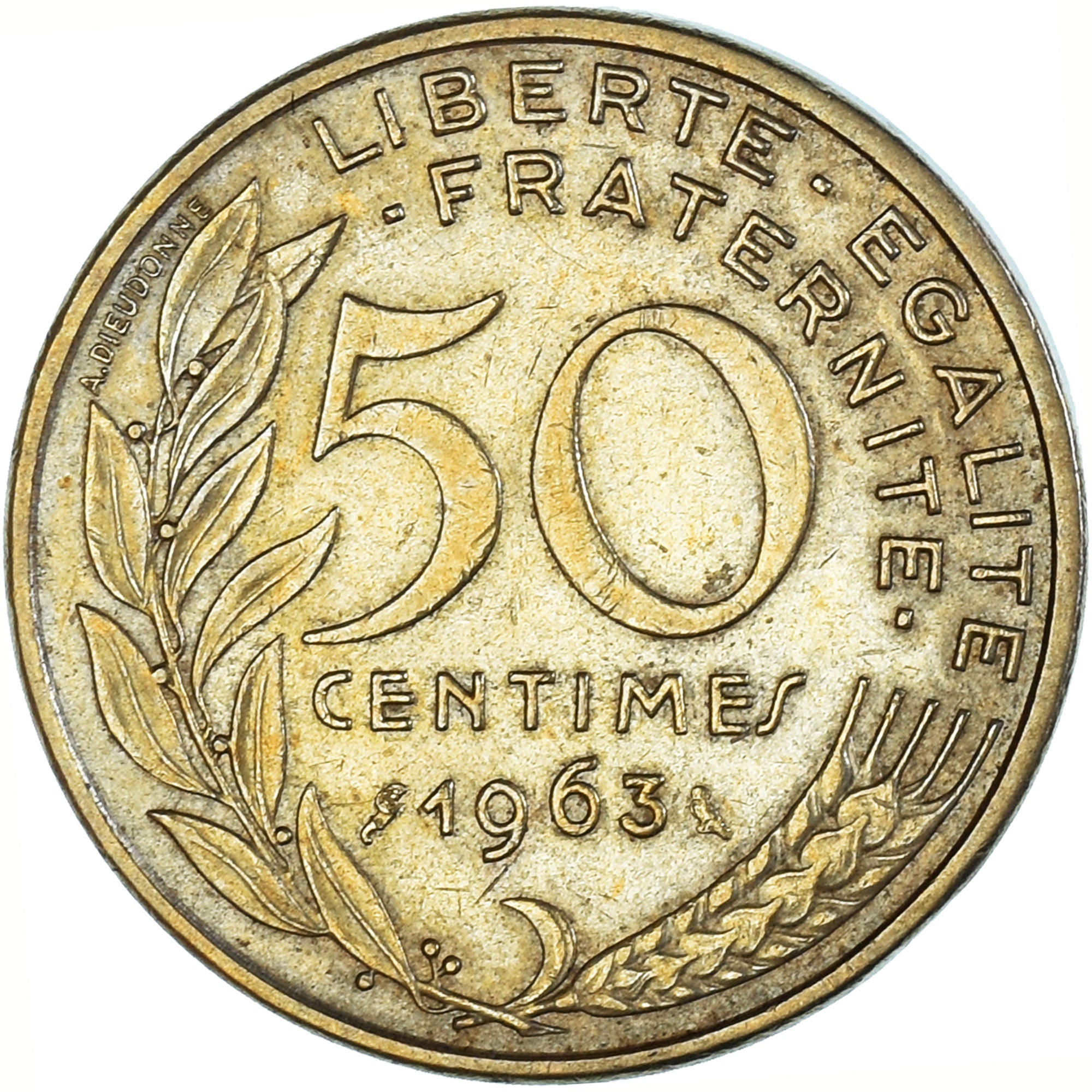Münze, Frankreich, Marianne, 50 Centimes, 1963, SS+, Aluminum-Bronze, KM:939.2