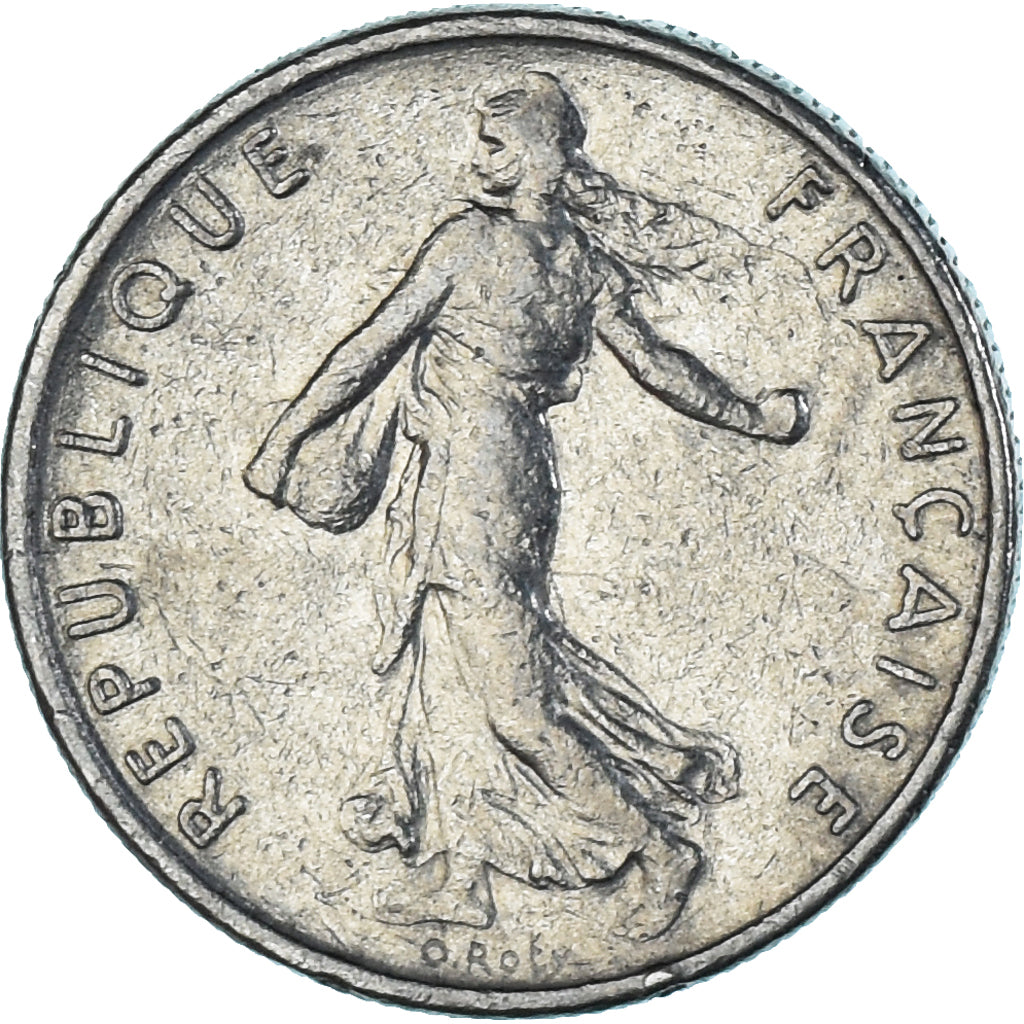 Münze, Frankreich, Semeuse, 1/2 Franc, 1967, Paris, VZ, Nickel, KM:931.1