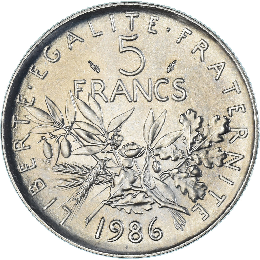 Monnaie, France, Semeuse, 5 Francs, 1986, Paris, SPL+, Nickel Clad