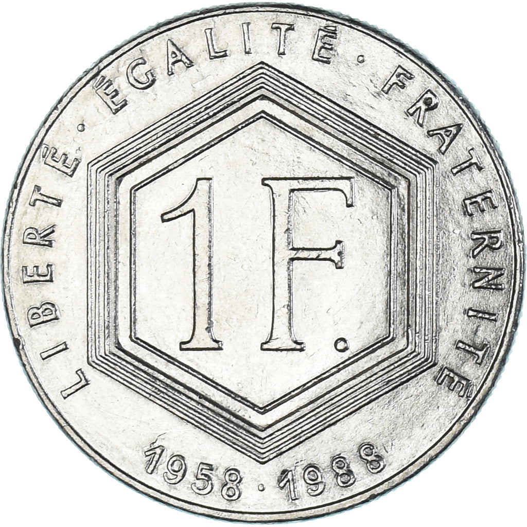 Munten, Frankrijk, Charles de Gaulle, Franc, 1988, Paris, sans différents, PR