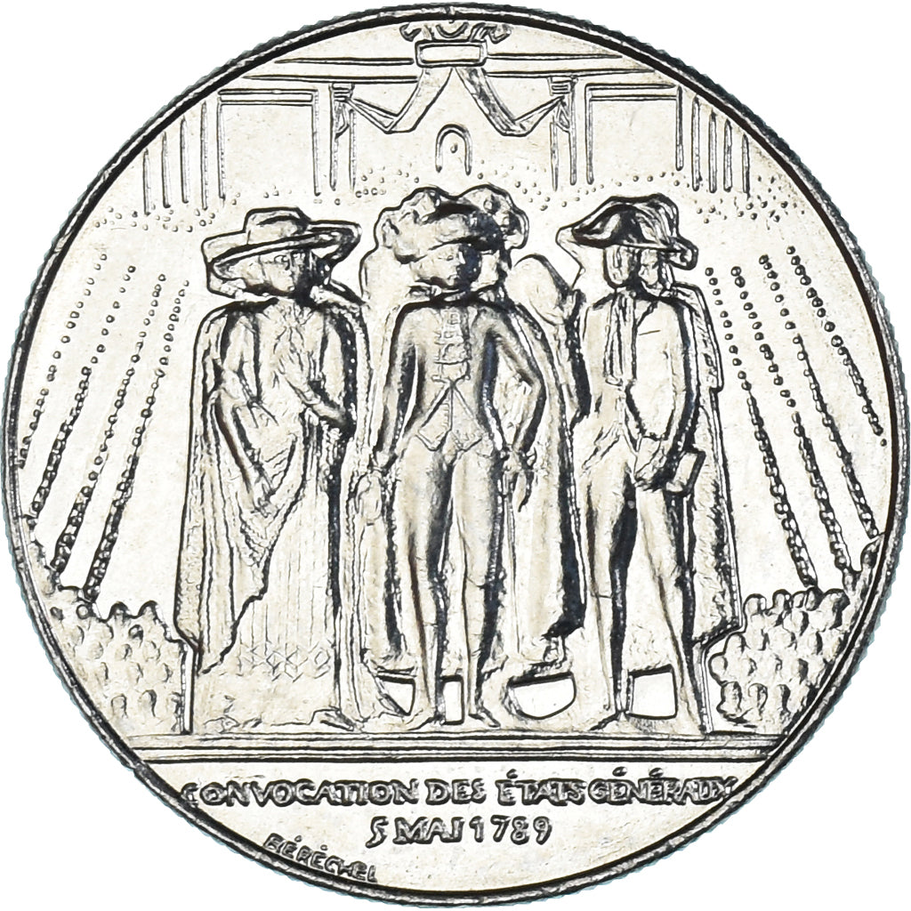 Coin, France, États généraux, Franc, 1989, AU(55-58), Nickel, KM:967
