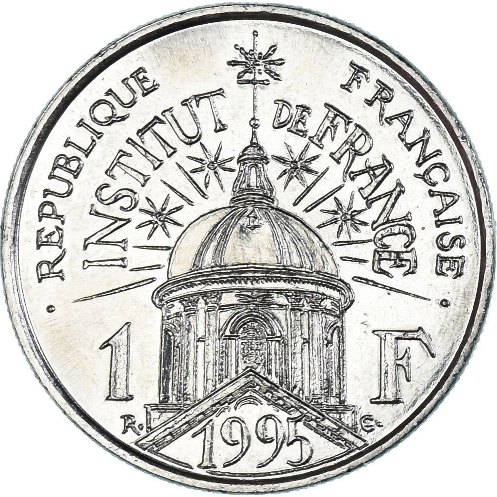 Coin, France, Institut, Franc, 1995, MS(64), Nickel, KM:1133