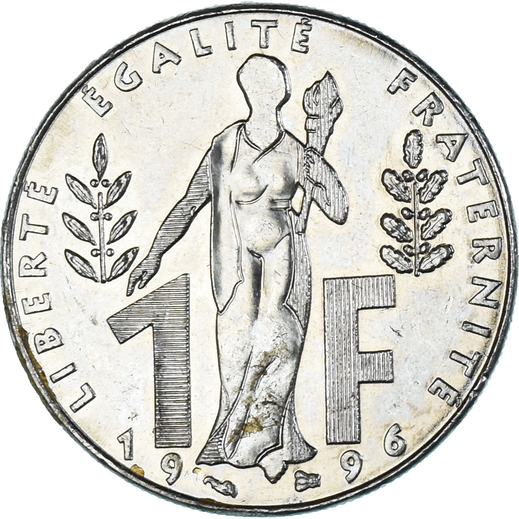 Moneta, Francia, Jacques Rueff, Franc, 1996, SPL, Nichel, KM:1160