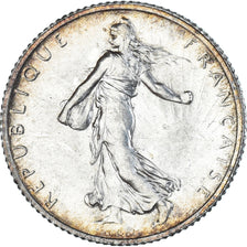 Coin, France, Semeuse, Franc, 1918, Paris, Belle patine, MS(63), Silver