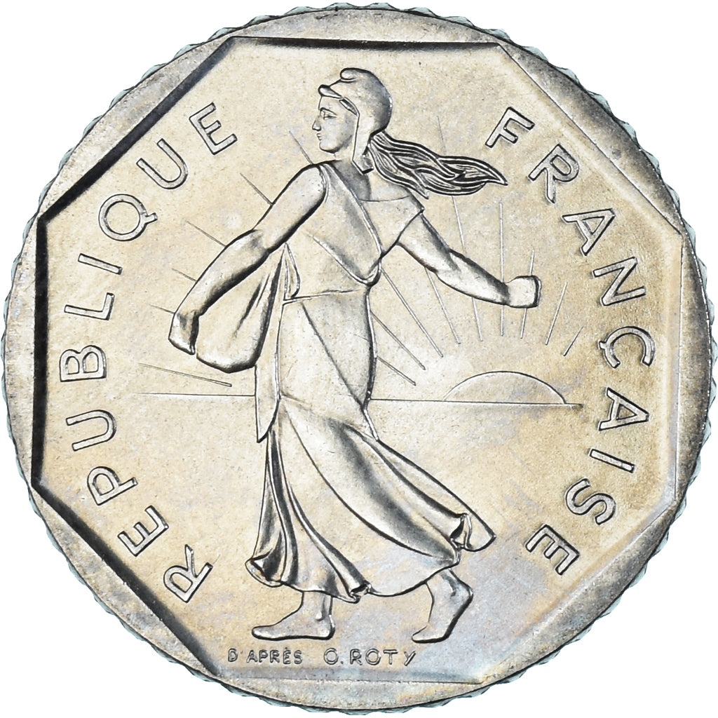 Munten, Frankrijk, Semeuse, 2 Francs, 1985, UNC, Nickel, KM:942.1