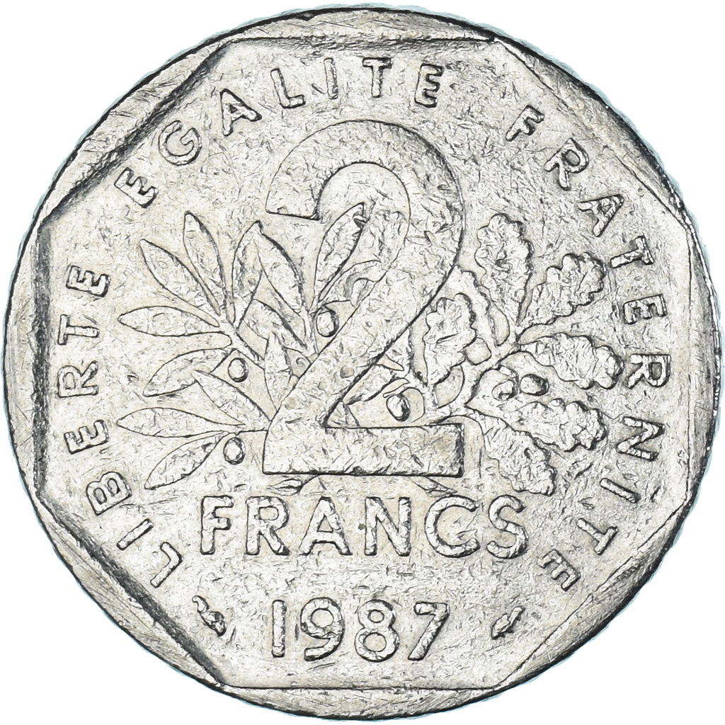 Munten, Frankrijk, Semeuse, 5 Francs, 1987, Paris, ZF, Nickel Clad