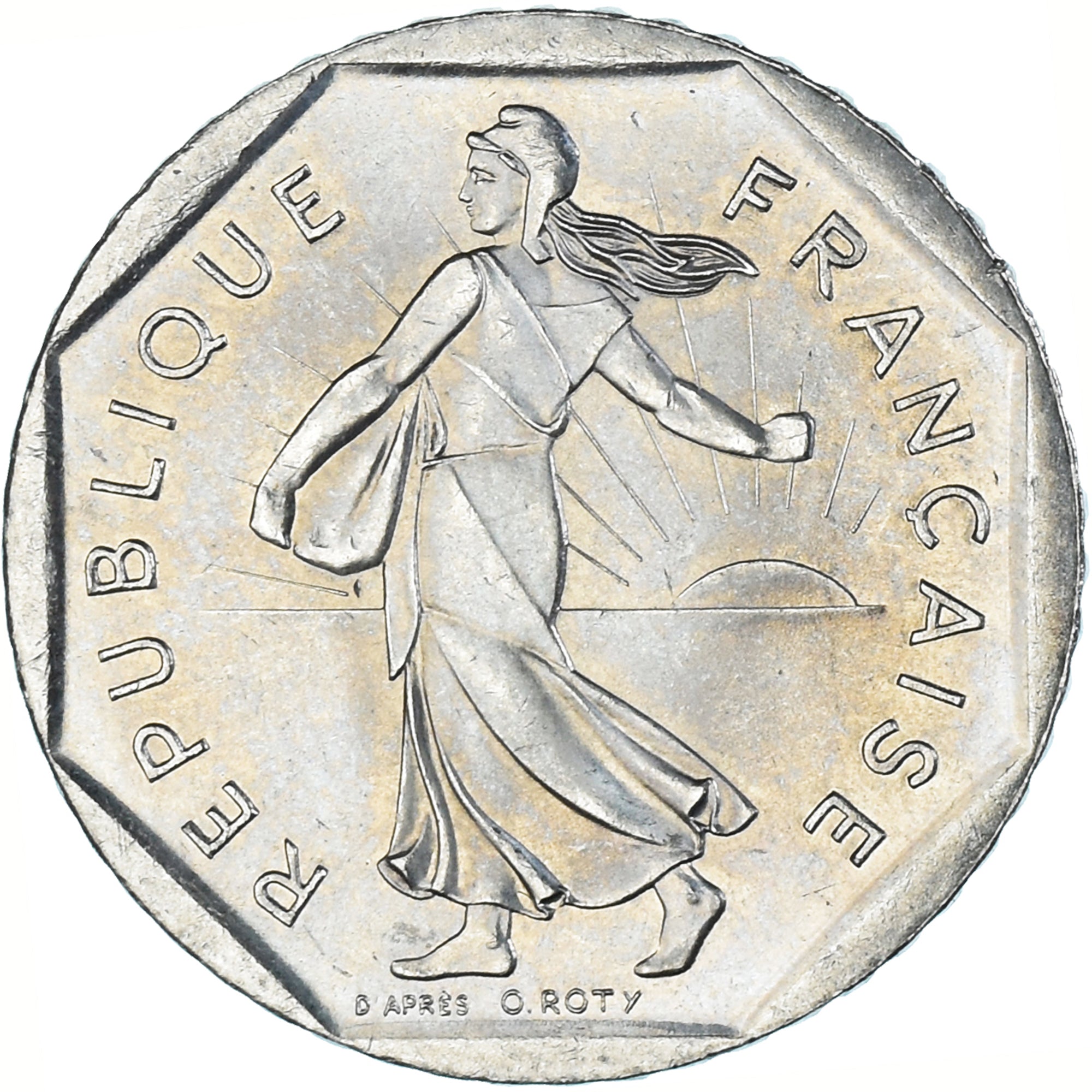 Coin, France, Semeuse, 2 Francs, 1993, MS(63), Nickel, KM:942.2