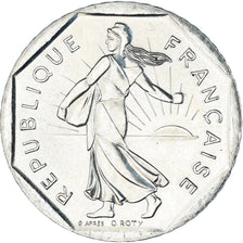 Münze, Frankreich, Semeuse, 2 Francs, 1994, Proof, VZ+, Nickel, KM:942.1