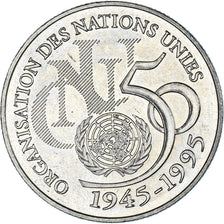 Coin, France, ONU, 5 Francs, 1995, MS(65-70), Silver, KM:1118