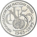 Coin, France, ONU, 5 Francs, 1995, MS(65-70), Silver, KM:1118