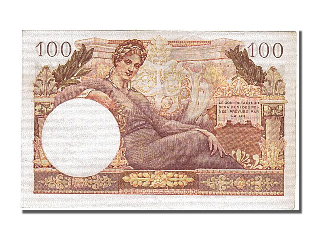 France, 100 Francs, 1947 French Treasury, 1947, KM #M9, 1947-01-01, UNC(64), Q,.