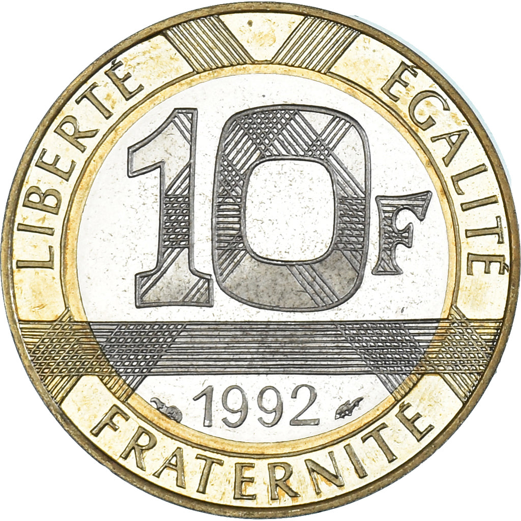 Moneda, Francia, Génie, 10 Francs, 1992, Proof, SC, Aluminio - bronce, KM:964.2