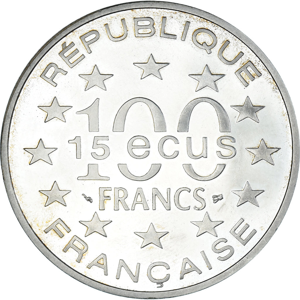 Coin, France, 100 Francs-15 Ecus, 1994, Proof, MS(63), Silver, KM:1070