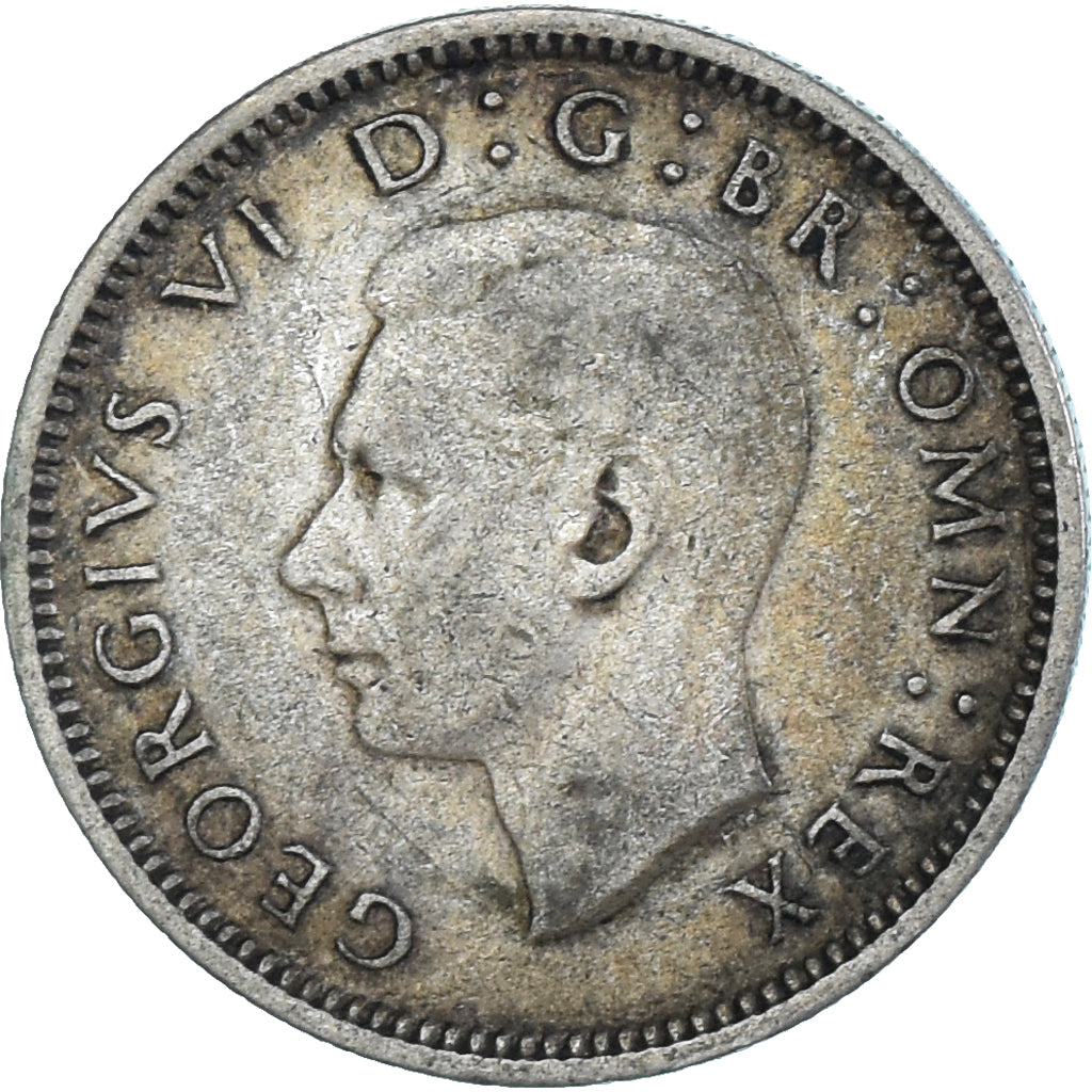 Münze, Großbritannien, George VI, 6 Pence, 1940, S+, Silber, KM:852