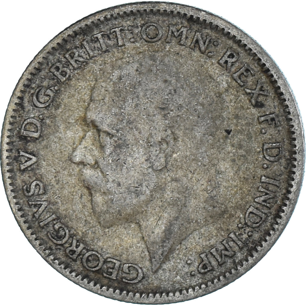 Münze, Großbritannien, George V, 6 Pence, 1935, SS+, Silber, KM:832