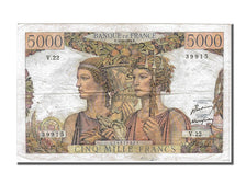 France, 5000 Francs, 5 000 F 1949-1957 ''Terre et Mer'', 1949, KM #131a,...