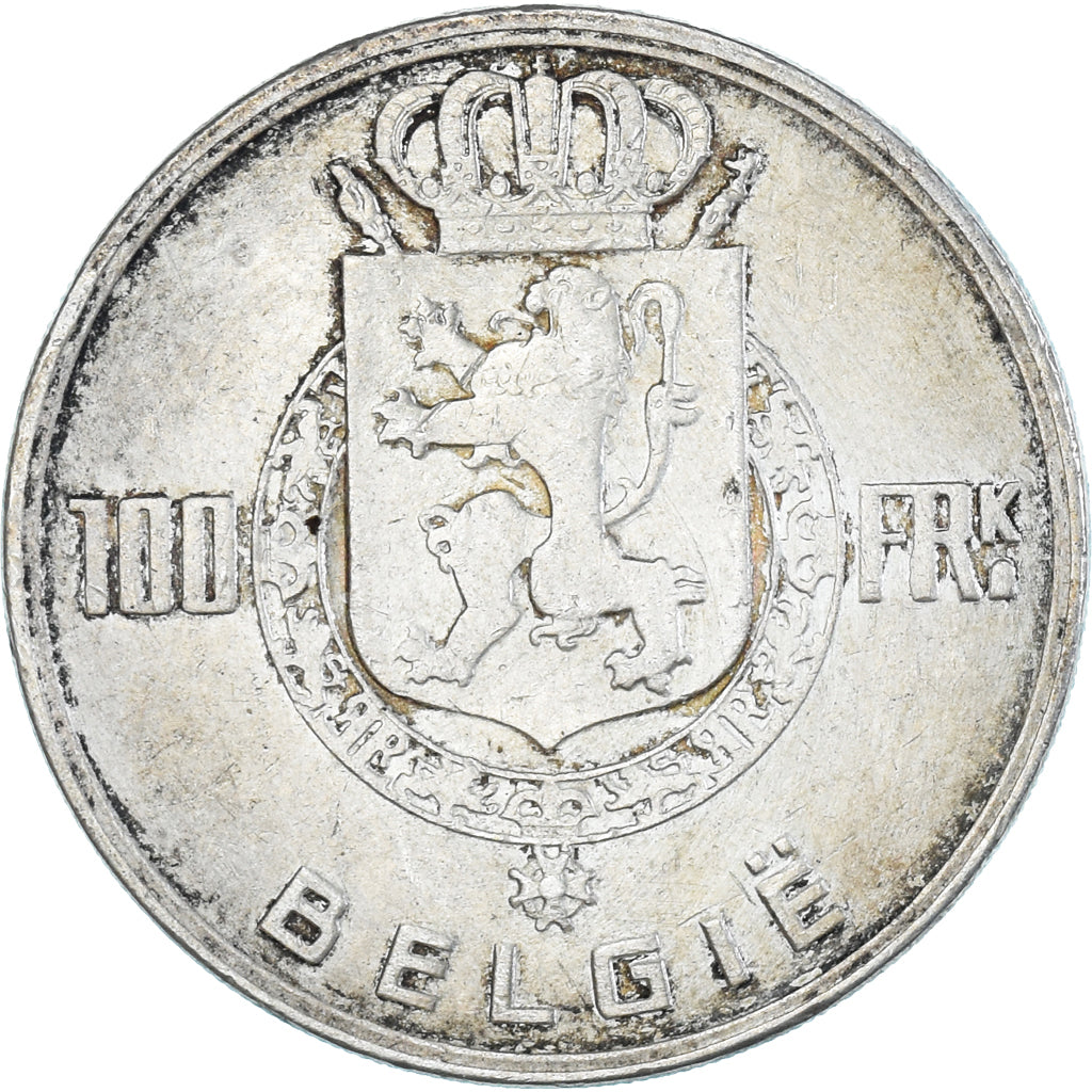 Monnaie, Belgique, 100 Francs, 100 Frank, 1948, TTB+, Argent, KM:139.1