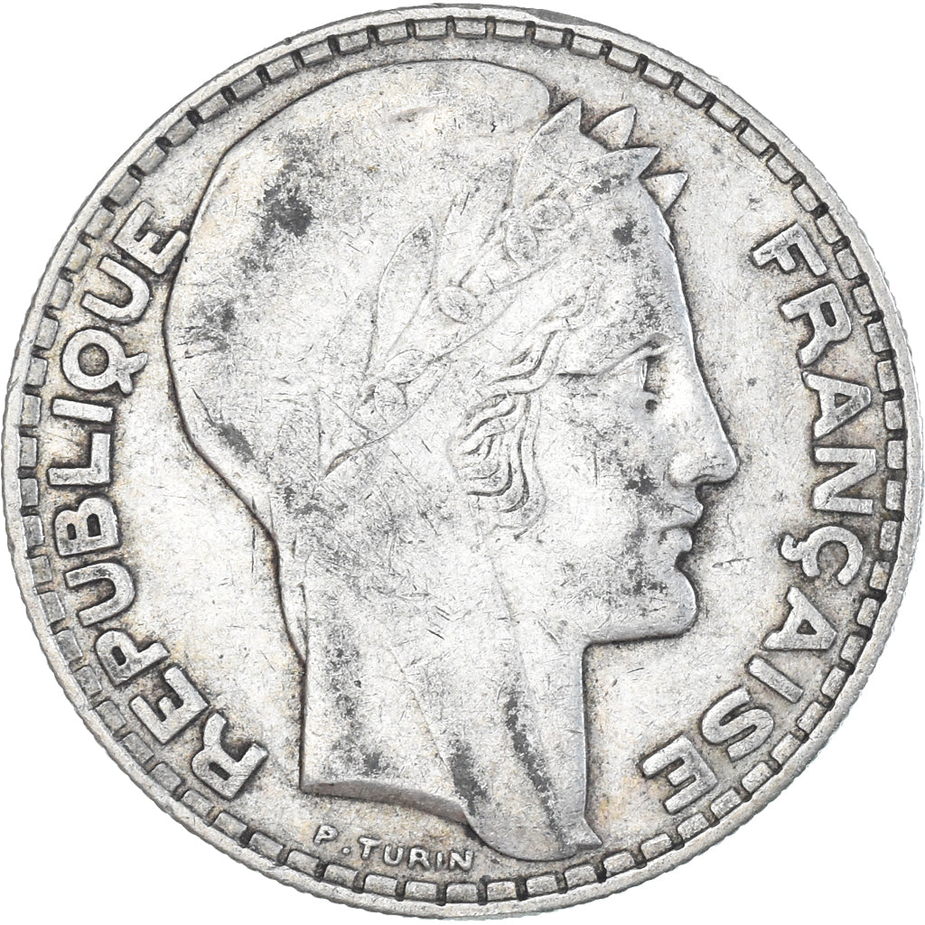 Munten, Frankrijk, Turin, 20 Francs, 1933, Paris, PR, Zilver, KM:879