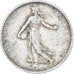 Moeda, França, Semeuse, 2 Francs, 1918, Paris, AU(50-53), Prata, KM:845.1