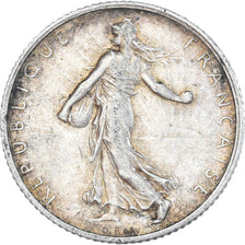 Coin, France, Semeuse, Franc, 1919, Paris, AU(55-58), Silver, KM:844.1