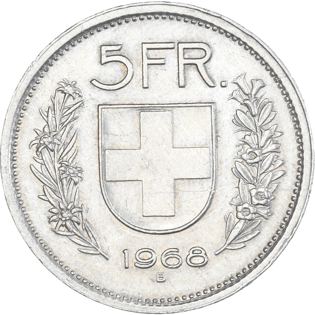 Monnaie, Suisse, 5 Francs, 1968, Bern, TTB+, Cupro-nickel, KM:40a.1