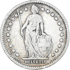 Coin, Switzerland, Franc, 1912, Bern, VF(30-35), Silver, KM:24