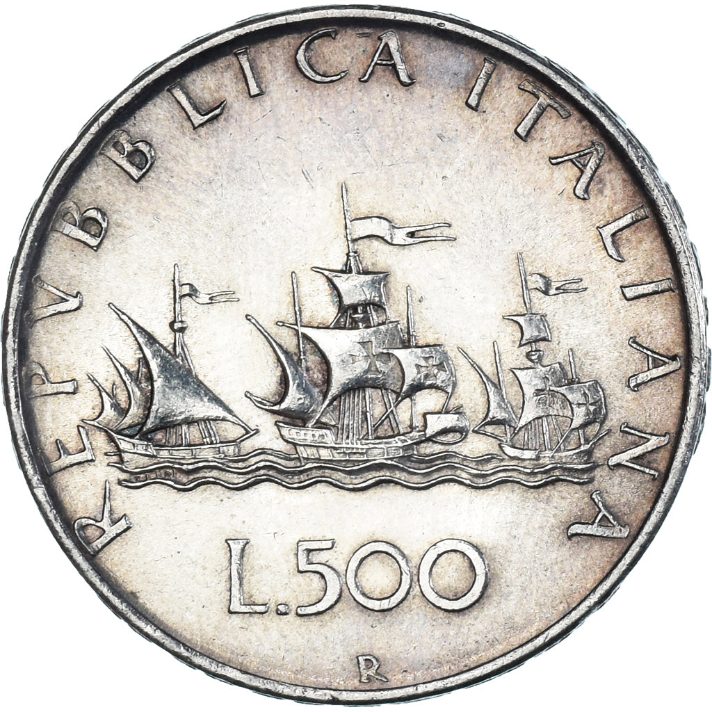 Coin, Italy, 500 Lire, 1960, Rome, AU(50-53), Silver, KM:98