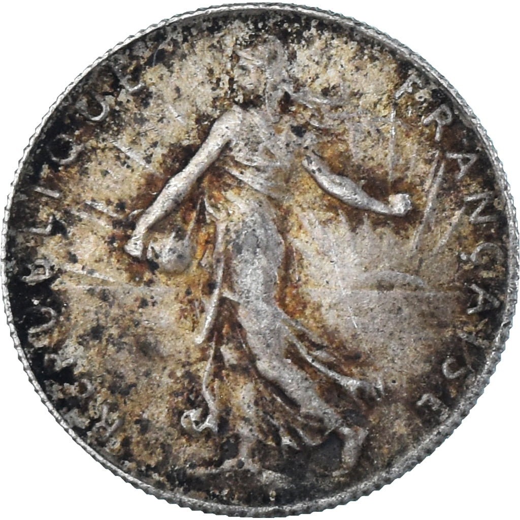 Munten, Frankrijk, Semeuse, 50 Centimes, 1919, Paris, PR, Zilver, KM:854