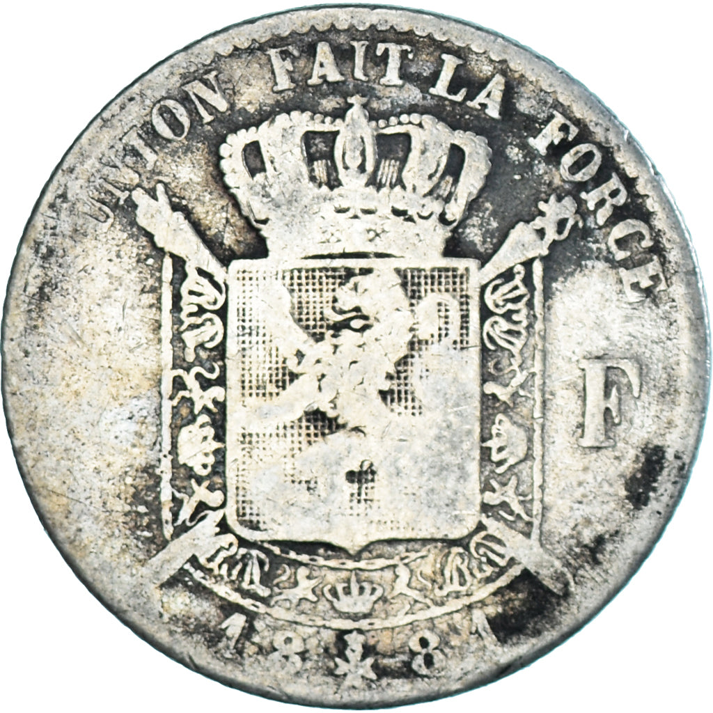 Monnaie, Belgique, Leopold II, Franc, 1881, TB, Argent, KM:28.1