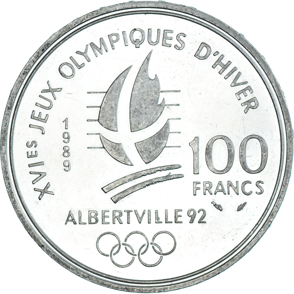 Moneta, Francia, 100 Francs, 1989, SPL, Argento, KM:972