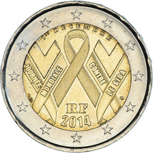 Frankrijk, 2 Euro, 2014, Monnaie de Paris, Journée Mondiale Contre le Sida
