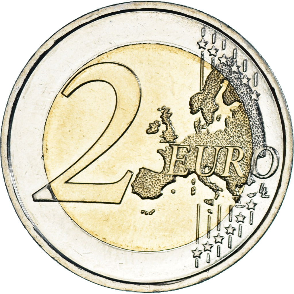 France, 2 Euro, 2017, 25e Anniversaire du Ruban Rose, SPL, Bimétallique