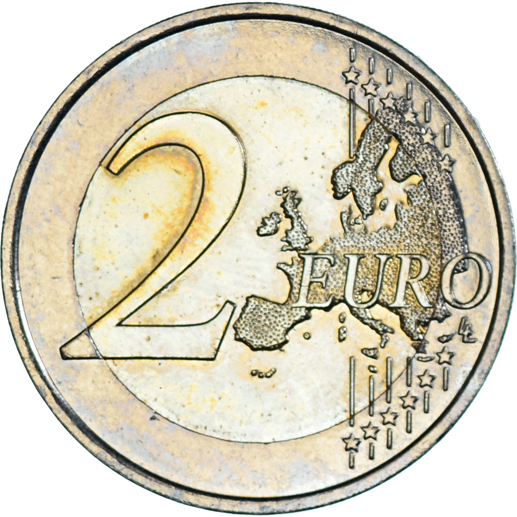 France, 2 Euro, 2018, Bleuet de France Fleur de Mémoire, SUP, Bimétallique