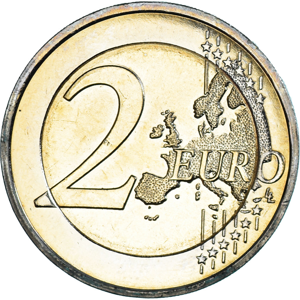 France, 2 Euro, 2018, Bleuet de France Fleur de Mémoire, SPL, Bimétallique
