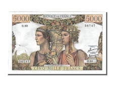 Banknote, France, 5000 Francs, 5 000 F 1949-1957 ''Terre et Mer'', 1951