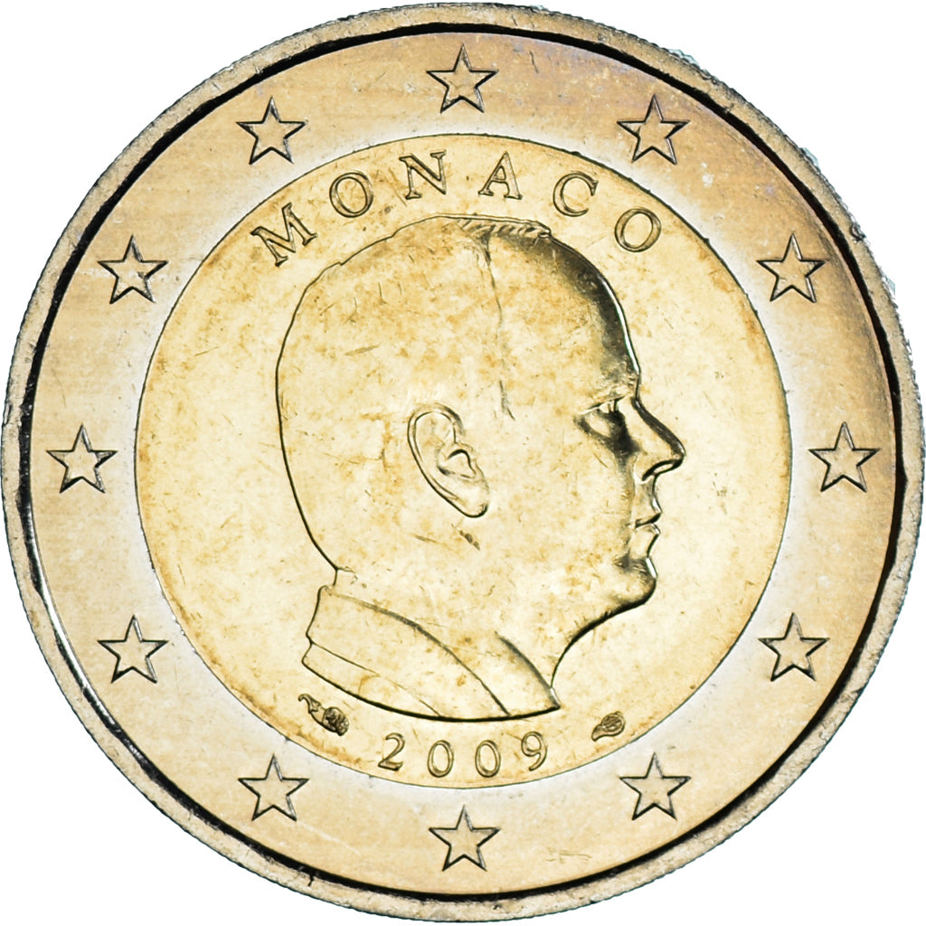 Monaco, 2 Euro, 2009, Paris, SPL, Bi-metallico, KM:195