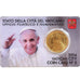 Vatican, 50 Euro Cent, 2014, Coin card, MS(65-70), Brass