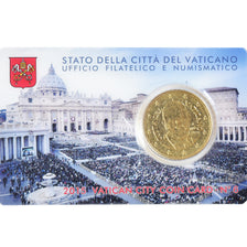 CITTÀ DEL VATICANO, 50 Euro Cent, 2015, Coin card, FDC, Ottone