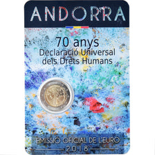 Andorre, 2 Euro, 70 ans de la déclaration universelle des droits de l'homme