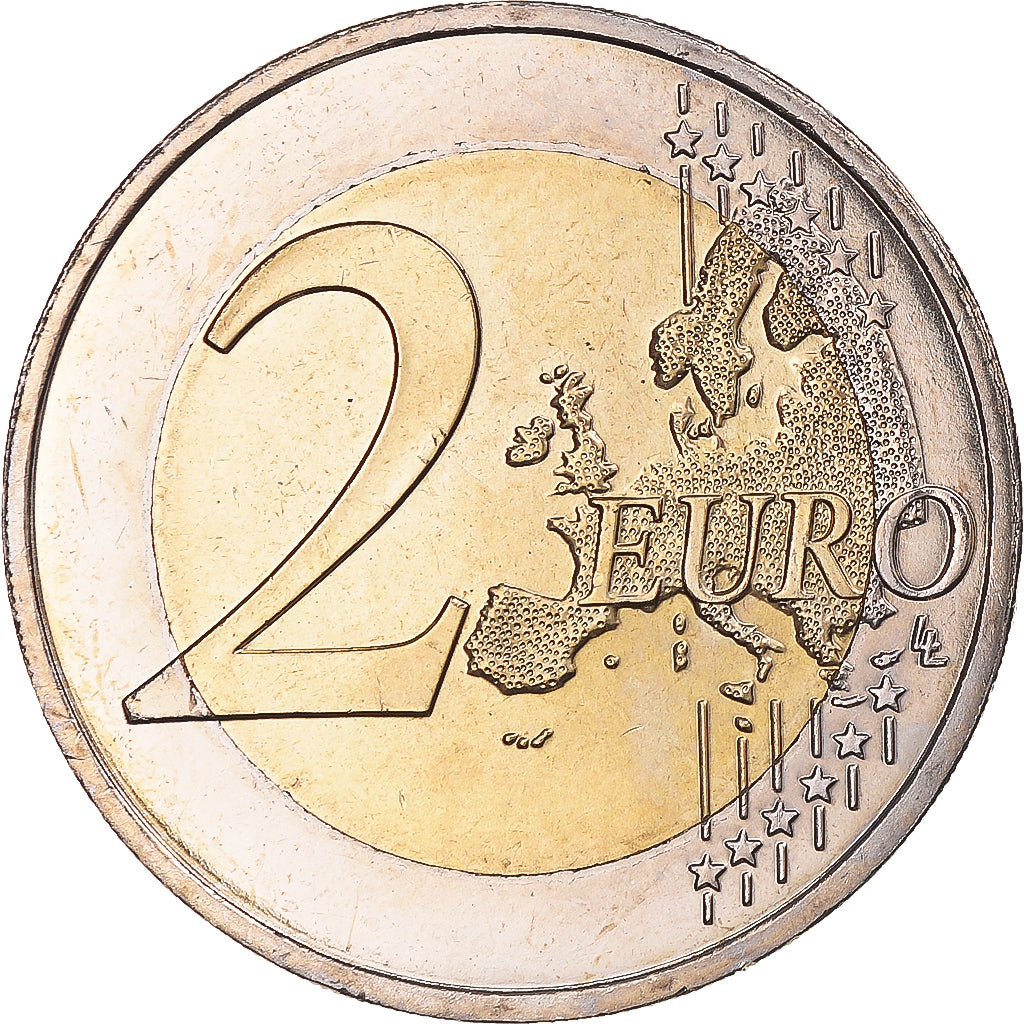 Luxembourg, 2 Euro, 2008, Paris, Chateau de BERG, AU(55-58), Bi-Metallic, KM:96