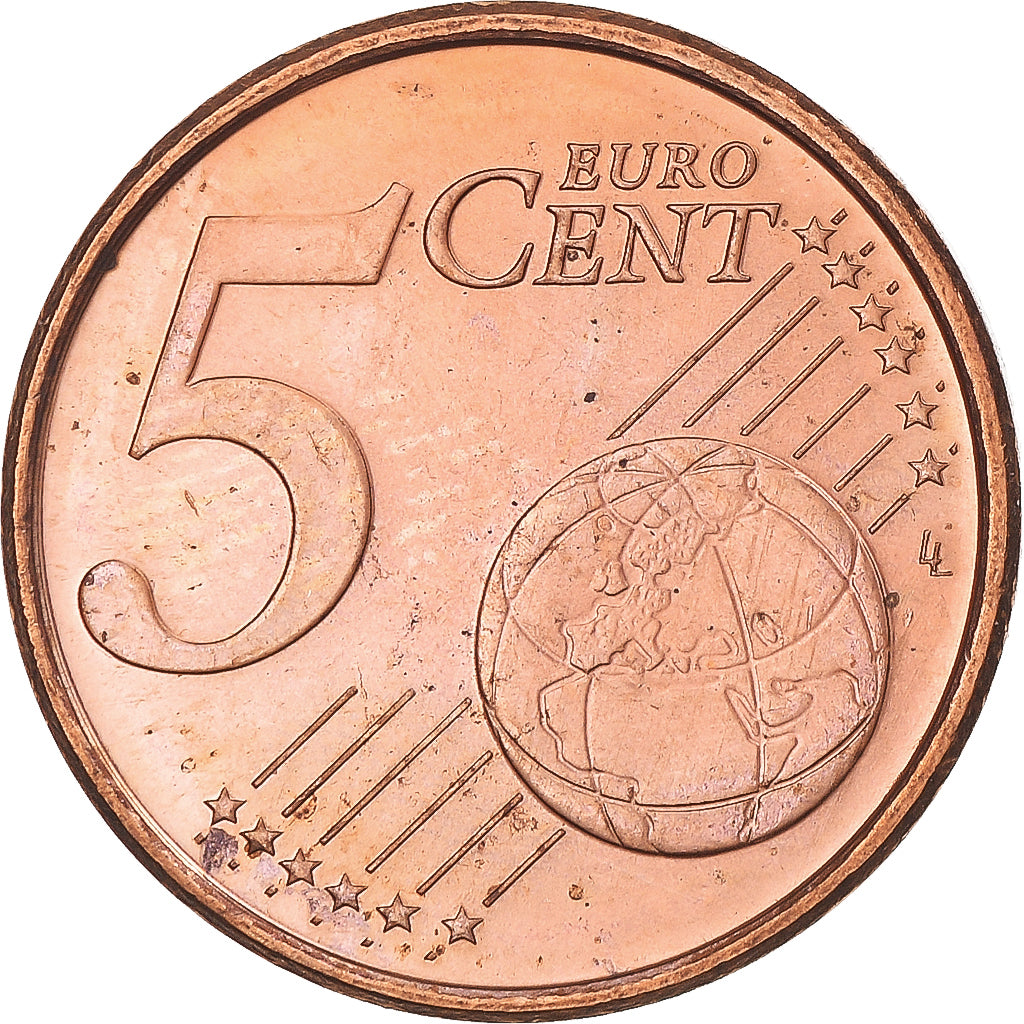 Finlandia, 5 Euro Cent, 2000, Vantaa, MBC, Cobre chapado en acero, KM:100