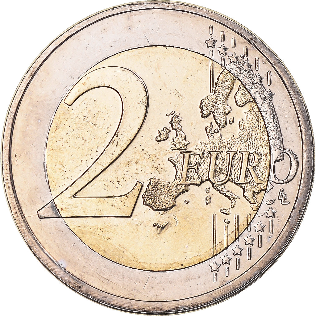 Słowenia, 2 Euro, Primoz Tubar, 2008, AU(55-58), Bimetaliczny, KM:80