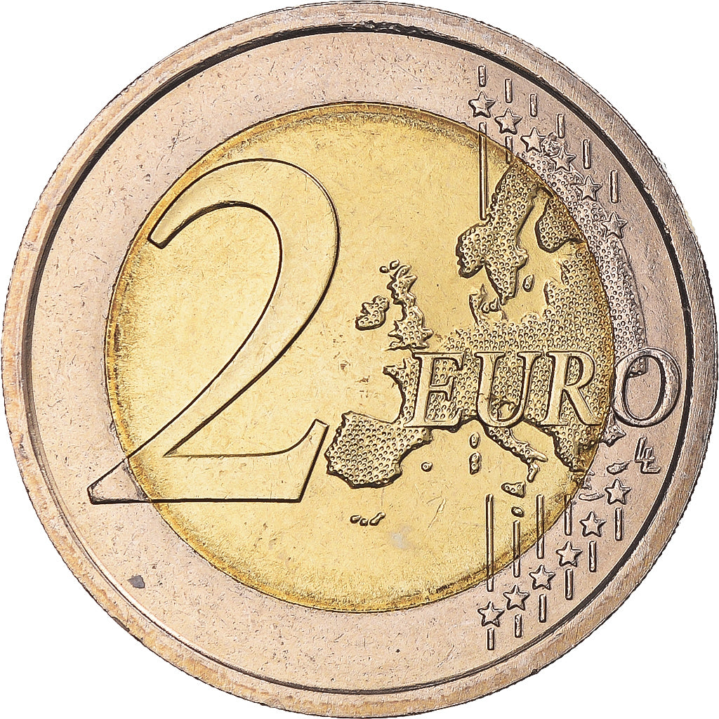 Italie, 2 Euro, Diritti Umani, 2008, TTB, Bimétallique, KM:301
